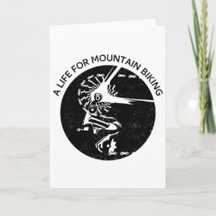 A Life For Mountain Biking (bike Rider Cyclist Sta Card