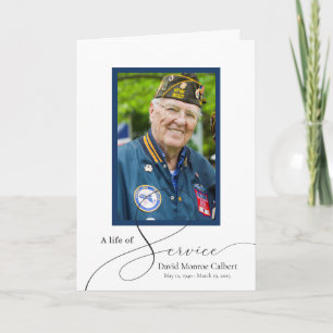 A Life of Service Memorial Program Programme