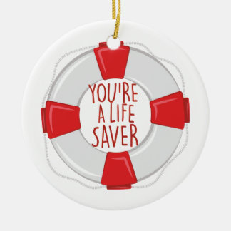 A Life Saver Ceramic Tree Decoration
