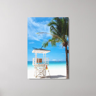 A Lifeguard Post White Beach, Boracay Canvas Print