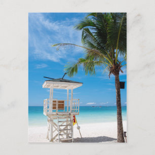 A Lifeguard Post   White Beach, Boracay Postcard