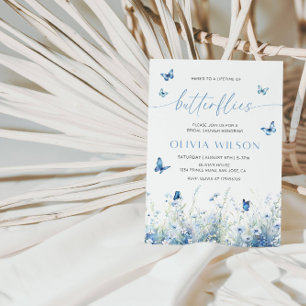 A Lifetime of Butterflies Bridal Shower Party Invitation