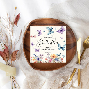 A lifetime of butterflies Bridal Shower Table Napkin
