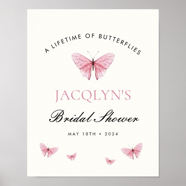 A Lifetime of Buttterflies Jacqlyns Poster (Front)