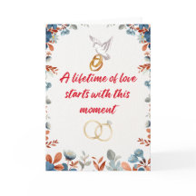 A lifetime of love starts with this moment