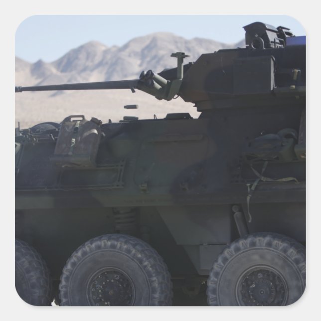 A light armoured vehicle fires square sticker (Front)