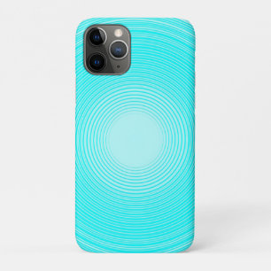 A light blue circles on a lighter blue background iPhone 11 pro case
