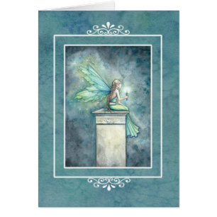 A Light in the Dark Fairy Candle Card