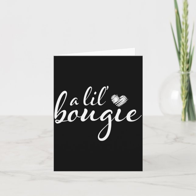 A Lil Bougie Funny Women Apparel  Card (Front)