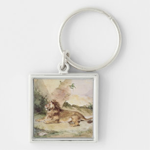 A Lion in the Desert, 1834 Key Ring