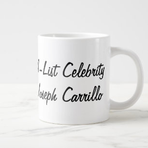 A-List Celebrity Joseph Carrillo Large Coffee Mug