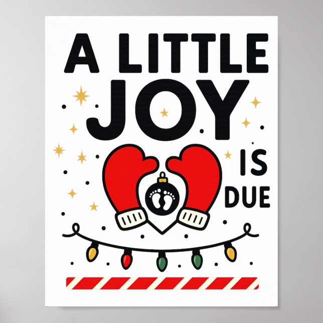 A Littile Joy Is Due Christmas For Women 2025 Comf Poster (Front)