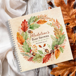 A Little Acorn Fall Baby Shower Guest Book
