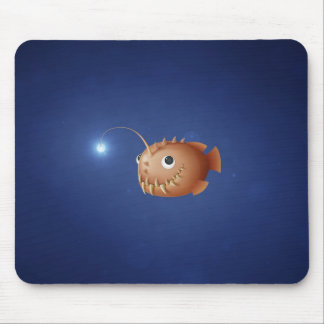 A Little Anglerfish Mouse Mat