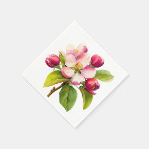 A Little Apple Is On The Way   Fall Baby Shower  Napkin