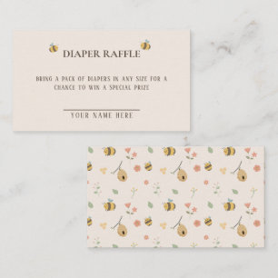 A little babee is on the way, bee baby shower  enclosure card