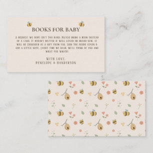 A little babee is on the way, bee baby shower  enclosure card