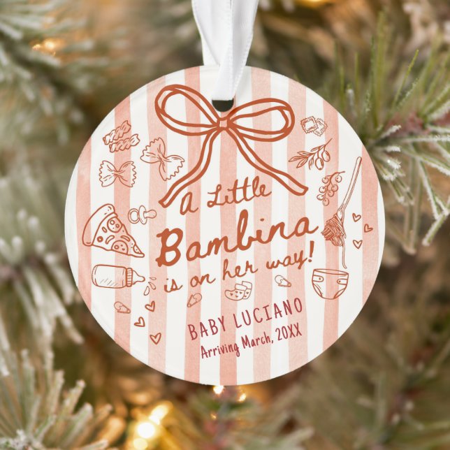 A little Bambina Acrylic  Ornament (Tree)