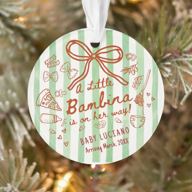 A little Bambina Acrylic  Ornament (Tree)