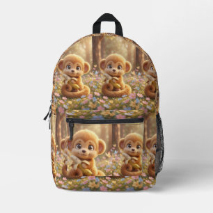 A Little Banana, A Big Adventure Printed Backpack