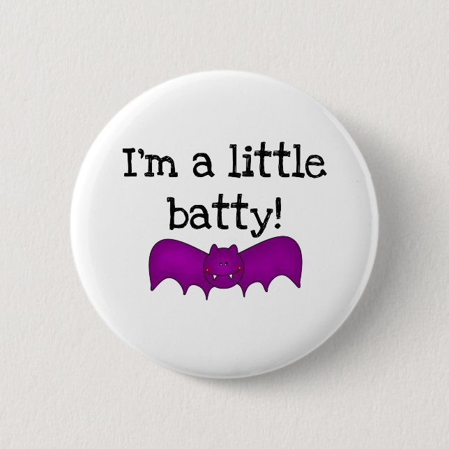 A Little Batty Halloween T-shirts and Gifts 6 Cm Round Badge (Front)