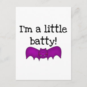 A Little Batty Halloween T-shirts and Gifts Postcard