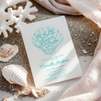 A little Beach Babe Blue Baby Shower