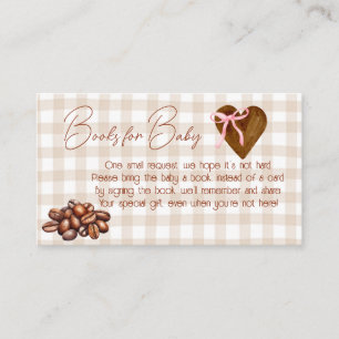 A Little Bean is Brewing "Books for Baby" Card