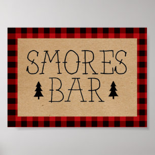 A Little Bear Smores Bar Poster