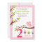 A Little Birdie Birthday Invitation (Any Age) Pink