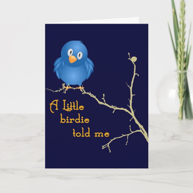 A Little Birdie Momism Greeting Card (Front)