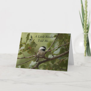 A Little Birdie Told Me Birthday Card