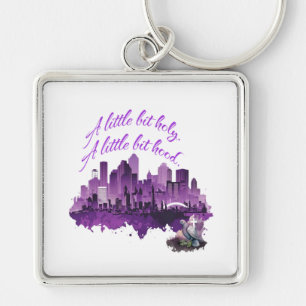 A Little Bit Holy. A Little Bit Hood.  Key Ring