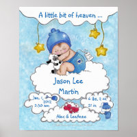 A Little Bit of Heaven-Birth Info for Boy