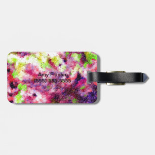 A Little Bit Pink, An Abstract Luggage Tag