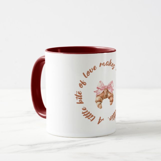A Little Bite of Love | Cute Girly Mug  (Front Left)