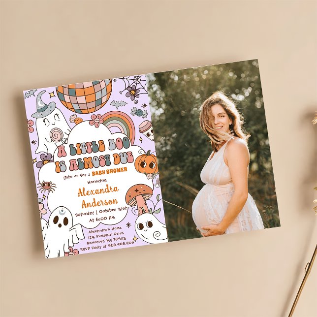 A Little Boo Baby Shower Halloween Party  Invitation (Creator Uploaded)