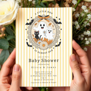 A Little Boo Baby Shower  Invitation