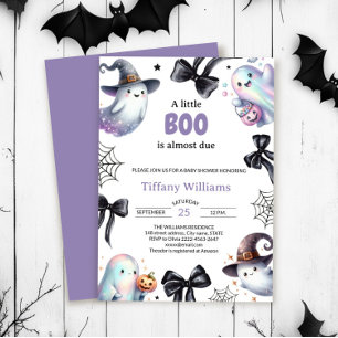 A Little Boo Baby Shower Invitation   Cute Ghost