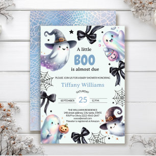 A Little Boo Baby Shower Invitation   Cute Ghost