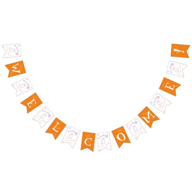 A Little Boo Baby Shower Welcome bunting banner (All)