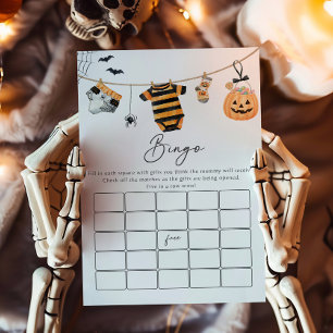 A Little Boo Clothesline Baby Shower Bingo Game