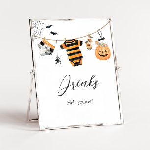 A Little Boo Clothesline Drinks Sign