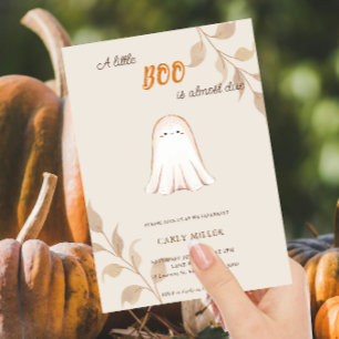 A Little Boo Cute Fall Baby Shower Invitation