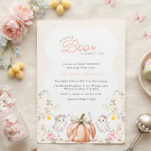 A Little Boo Cute Pink October Baby Shower