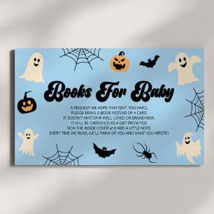 A Little Boo Halloween Baby Shower Books For Baby Enclosure Card