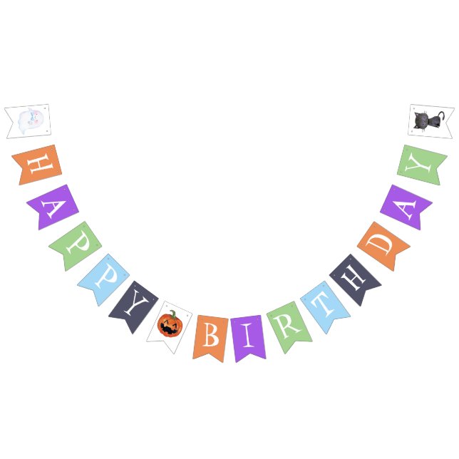 A Little Boo Halloween Baby Shower Bunting (All)