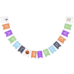 A Little Boo Halloween Baby Shower Bunting Flags