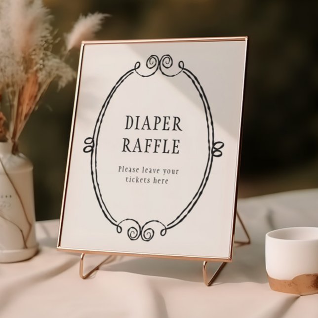 A Little Boo Halloween Baby Shower Diaper Raffle Poster (Creator Uploaded)