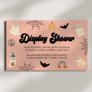 A Little Boo Halloween Baby Shower Display Shower Enclosure Card